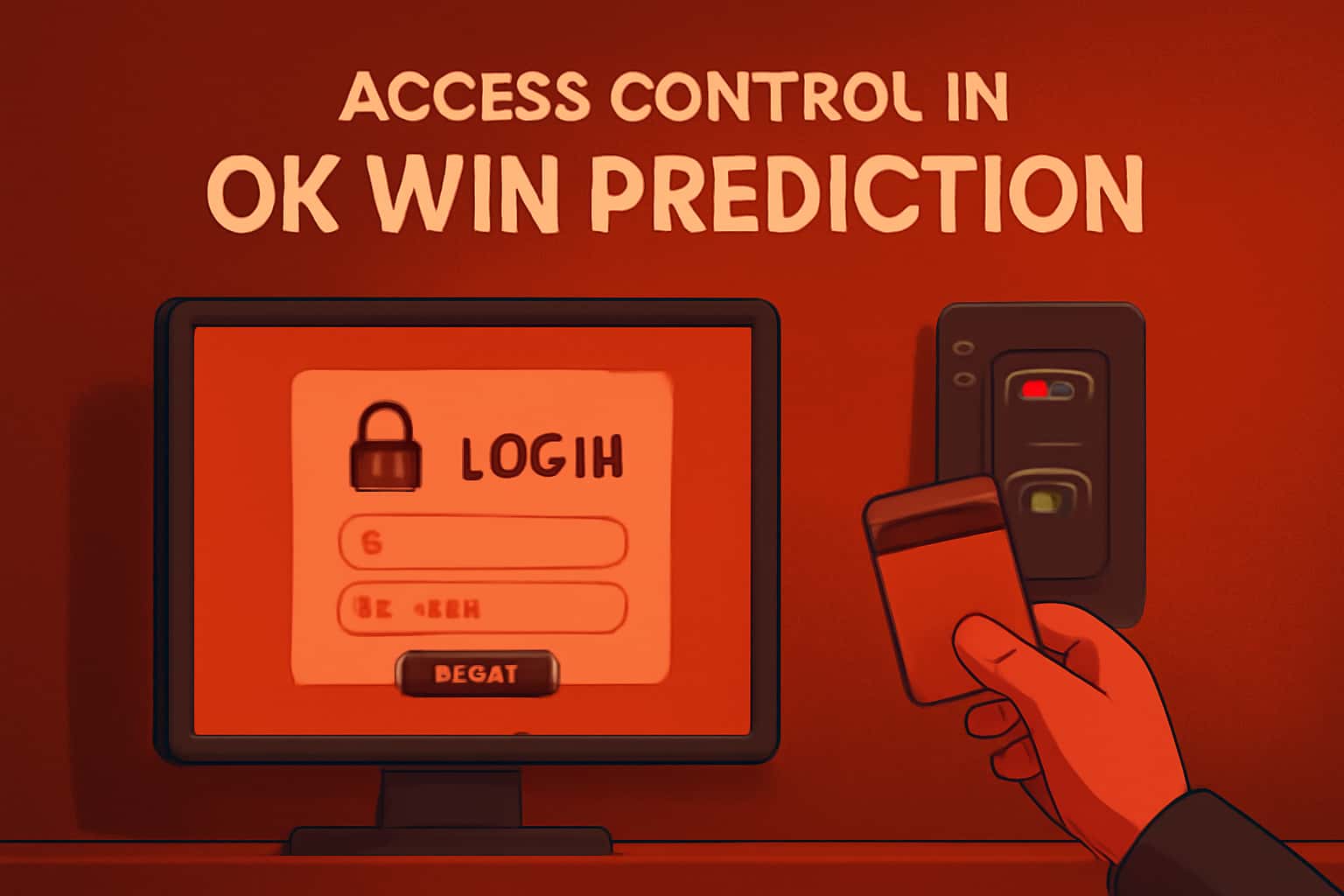 A high-tech representation of access control mechanisms in a digital platform, emphasizing security and user management.