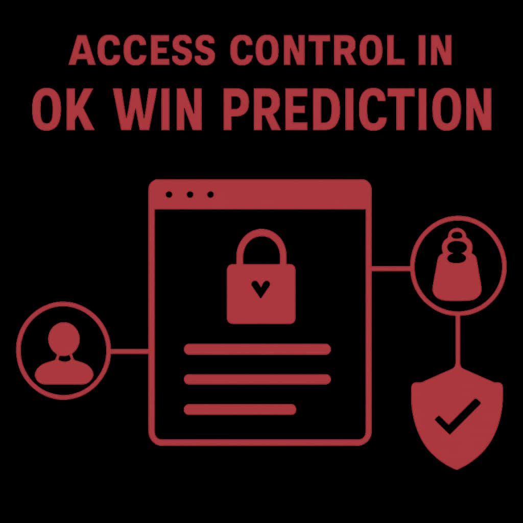 A diagram illustrating the access control processes for Ok Win Prediction.