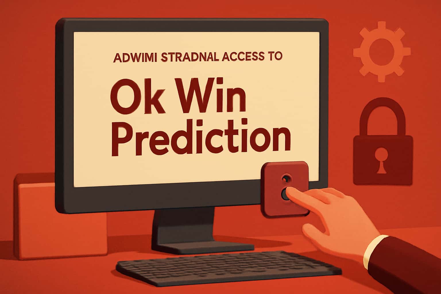 An informative scene illustrating Administrative Access to Ok Win Prediction with the title prominently displayed.