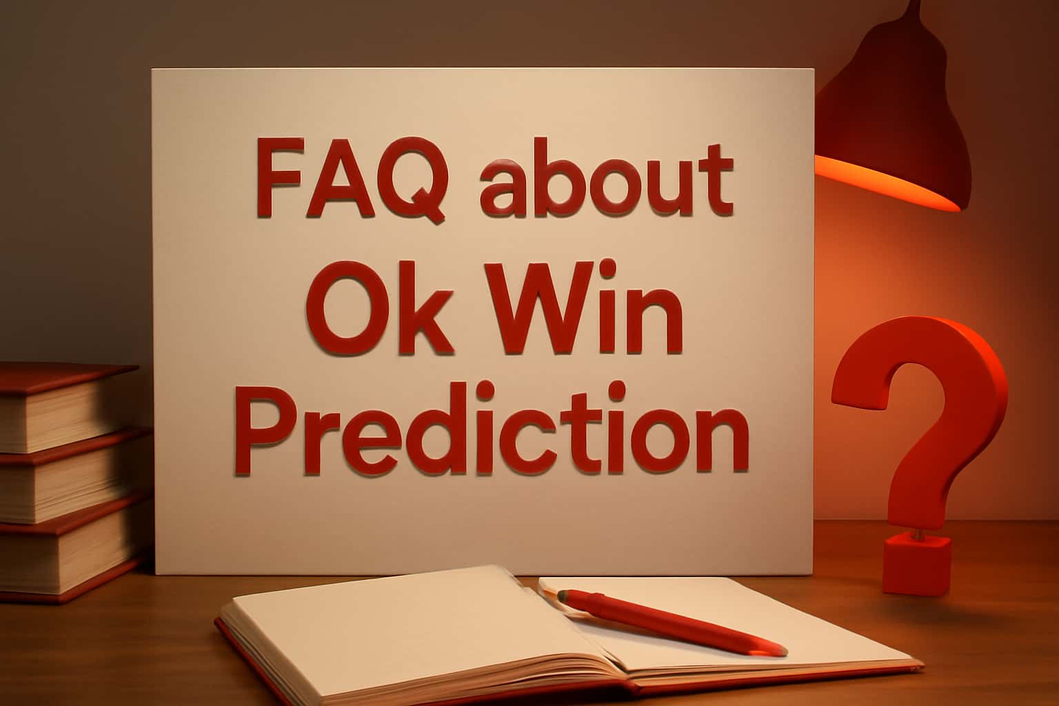 A professional scene illustrating information about Ok Win Prediction.