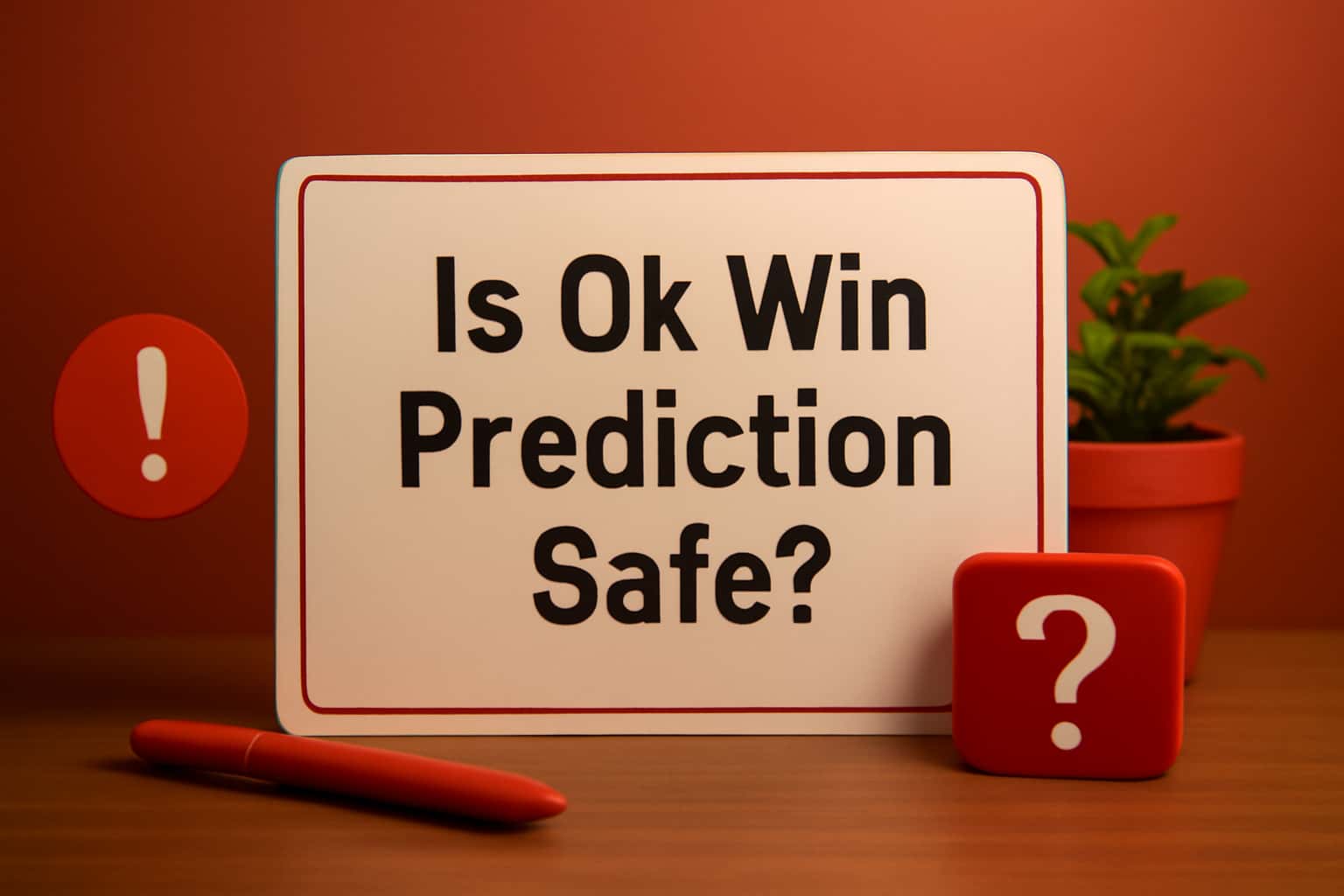 An informative graphic representation related to the safety of Ok Win Prediction.