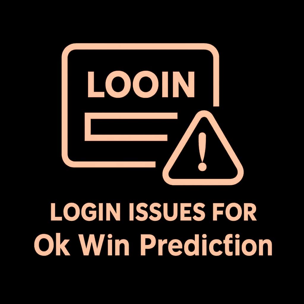 Icon representing login issues for Ok Win Prediction.