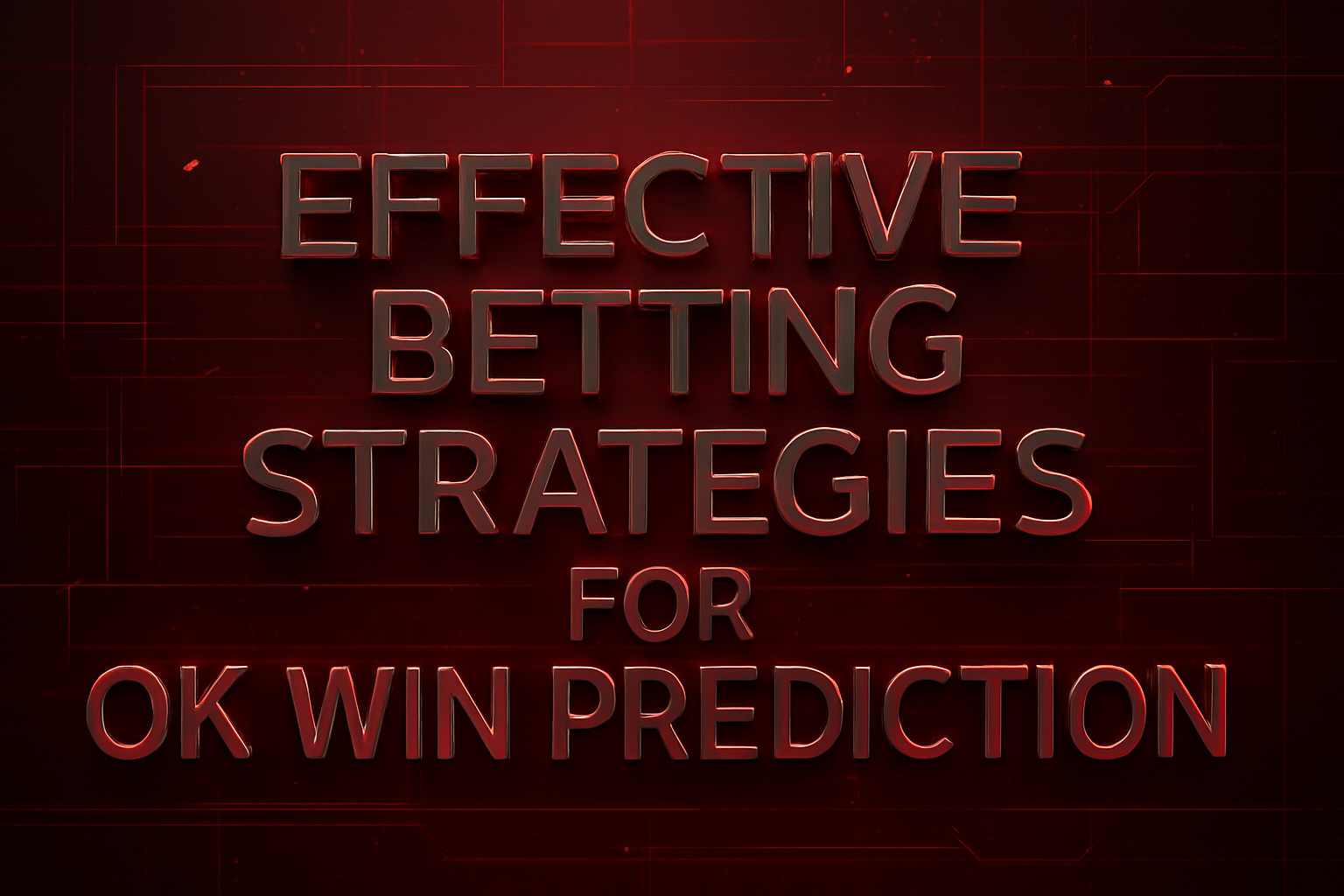 A visual representation of the Ok Win Prediction Guides.