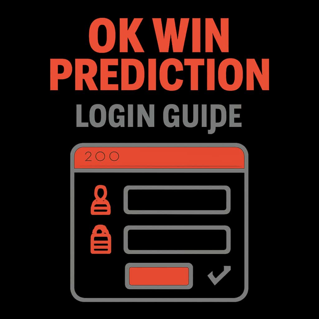 A diagram illustrating key points of the Ok Win Prediction Login Guide.