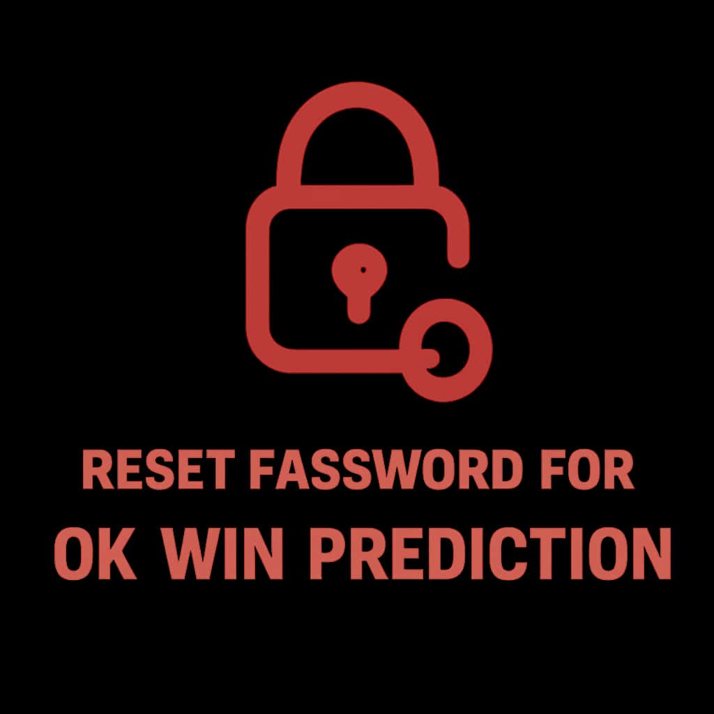 A professional badge depicting the concept of Resetting Password for Ok Win Prediction.
