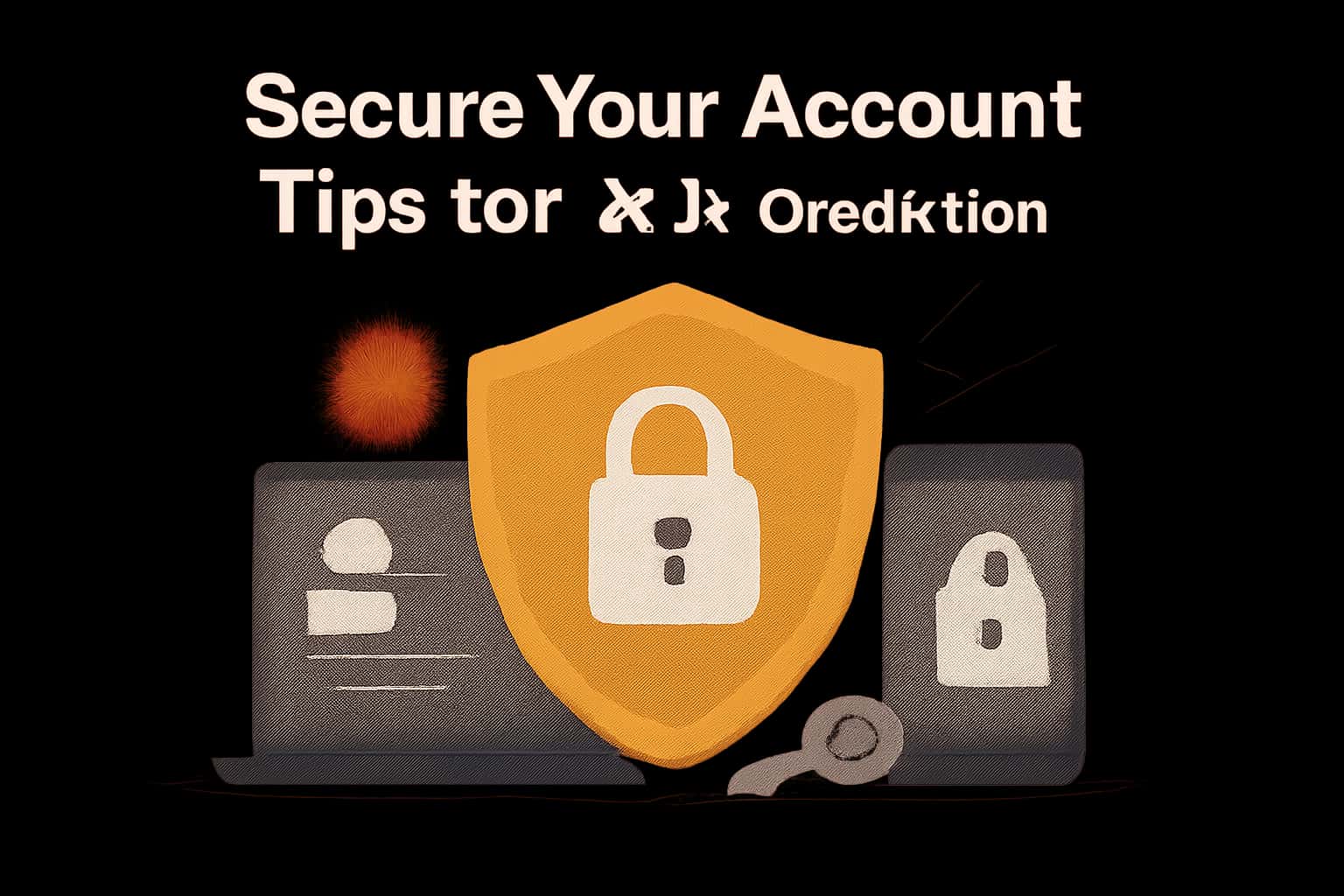 Informational scene depicting account security tips for Ok Win Prediction.
