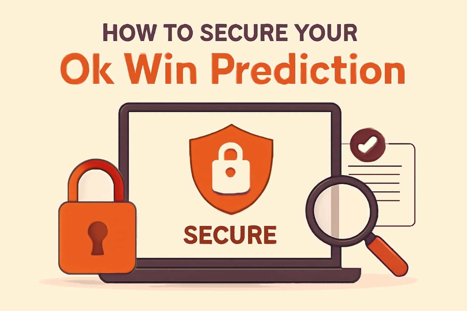 A futuristic image showcasing security measures related to the Ok Win Prediction account.