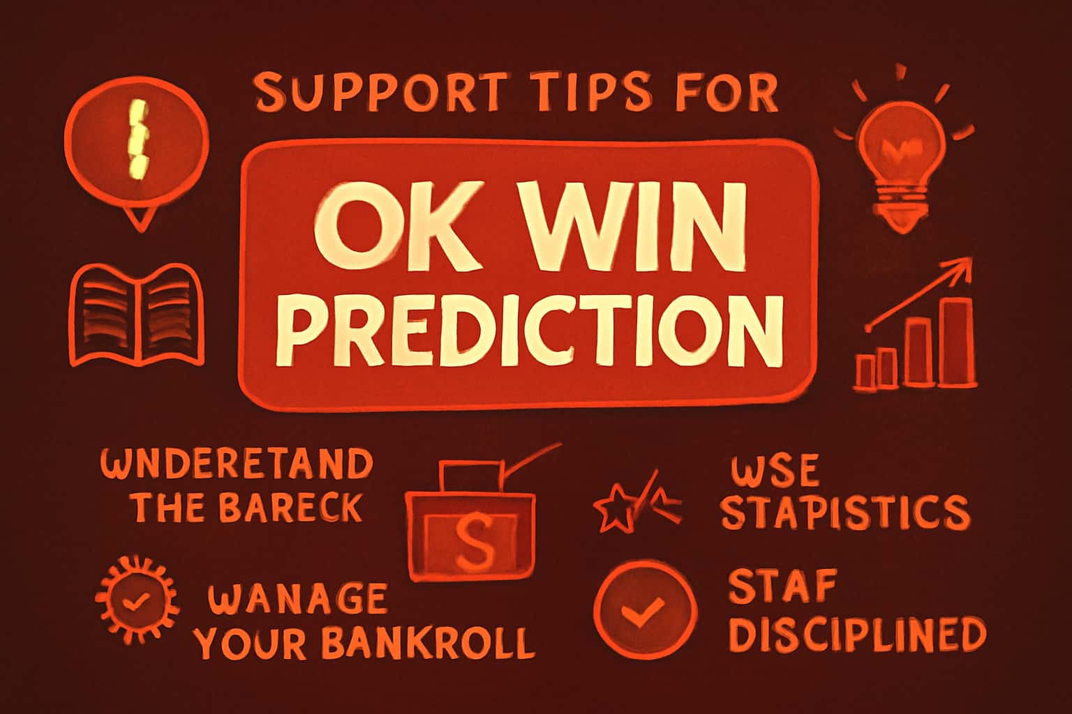 An informative scene showcasing support tips for Ok Win Prediction.
